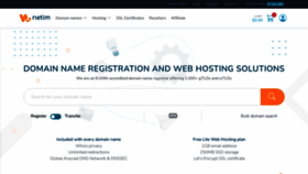 What Netim.com website looked like in 2022 (2 years ago)