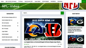 What Nfl-video.com website looked like in 2022 (2 years ago)