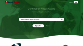 What Nepaligaana.com website looked like in 2022 (2 years ago)