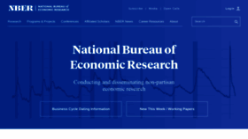 What Nber.org website looked like in 2022 (2 years ago)
