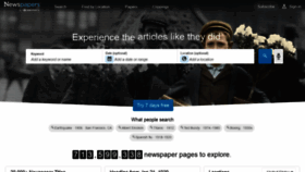 What Newspapers.com website looked like in 2022 (2 years ago)