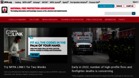 What Nfpa.org website looked like in 2022 (2 years ago)
