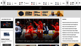 What Nhl.com website looked like in 2022 (2 years ago)