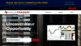 What Ninjatrader.com website looked like in 2022 (2 years ago)