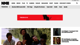 What Nme.com website looked like in 2022 (2 years ago)