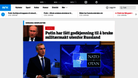 What Nrk.no website looked like in 2022 (2 years ago)