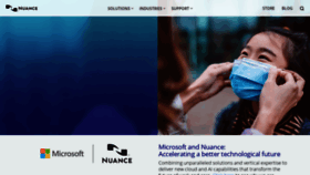 What Nuance.com website looked like in 2022 (2 years ago)