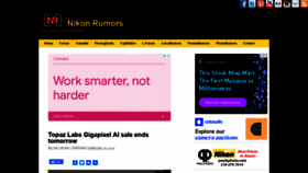What Nikonrumors.com website looked like in 2022 (2 years ago)
