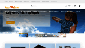 What Naploposhop.hu website looked like in 2022 (2 years ago)