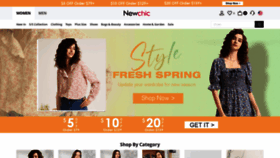 What Newchic.com website looked like in 2022 (2 years ago)