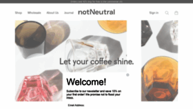 What Notneutral.com website looked like in 2022 (2 years ago)