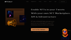 What Nftically.com website looked like in 2022 (2 years ago)