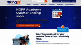 What Ngpf.org website looked like in 2022 (2 years ago)