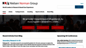 What Nngroup.com website looked like in 2022 (2 years ago)