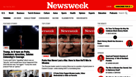 What Newsweek.com website looked like in 2022 (2 years ago)