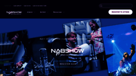 What Nabshow.com website looked like in 2022 (2 years ago)