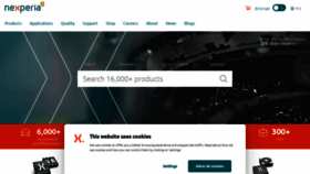 What Nexperia.com website looked like in 2022 (2 years ago)