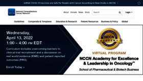 What Nccn.org website looked like in 2022 (2 years ago)