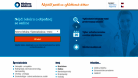 What Navstevalekara.sk website looked like in 2022 (2 years ago)