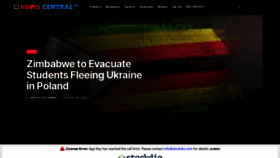 What Newscentral.africa website looked like in 2022 (2 years ago)