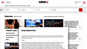 What Nokaut.pl website looked like in 2022 (2 years ago)