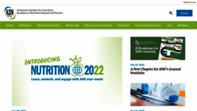 What Nutrition.org website looked like in 2022 (2 years ago)