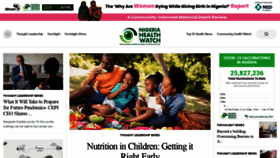 What Nigeriahealthwatch.com website looked like in 2022 (2 years ago)