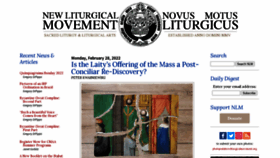 What Newliturgicalmovement.org website looked like in 2022 (2 years ago)