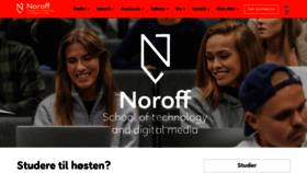 What Noroff.no website looked like in 2022 (2 years ago)