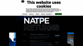 What Natpe.com website looked like in 2022 (3 years ago)