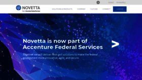 What Novetta.com website looked like in 2022 (2 years ago)