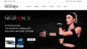 What Neuronmocap.com website looked like in 2022 (2 years ago)