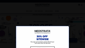 What Neostrata.com website looked like in 2022 (2 years ago)