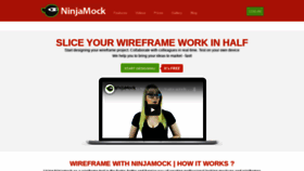 What Ninjamock.com website looked like in 2022 (2 years ago)