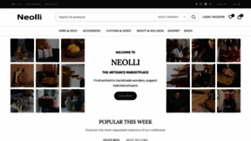 What Neolli.com website looked like in 2022 (2 years ago)