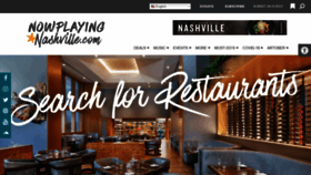 What Nowplayingnashville.com website looked like in 2022 (2 years ago)