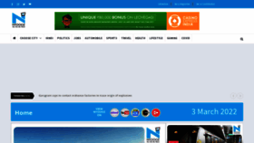 What Nyoooz.com website looked like in 2022 (2 years ago)