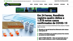 What Newsrondonia.com.br website looked like in 2022 (2 years ago)