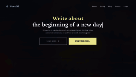 What Novelai.net website looked like in 2022 (2 years ago)