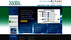 What Nasba.org website looked like in 2022 (2 years ago)
