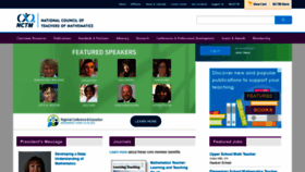 What Nctm.org website looked like in 2022 (2 years ago)