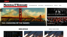 What Nationalvanguard.org website looked like in 2022 (2 years ago)