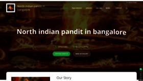 What Northindianpanditinbangalore.in website looked like in 2022 (2 years ago)
