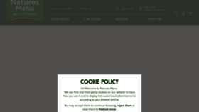 What Naturesmenu.co.uk website looked like in 2022 (4 years ago)