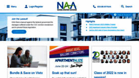 What Naahq.org website looked like in 2022 (2 years ago)