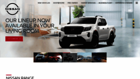 What Nissan.co.za website looked like in 2022 (2 years ago)