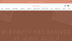 What Nudieglow.com website looked like in 2022 (2 years ago)