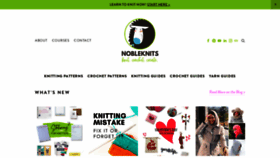 What Nobleknits.com website looked like in 2022 (2 years ago)