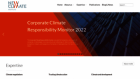 What Newclimate.org website looked like in 2022 (2 years ago)