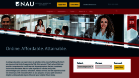 What National.edu website looked like in 2022 (2 years ago)